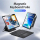Këllëf me tastierë Dux Ducis DK për iPad Air 13 2024, Bluetooth, PU, gri