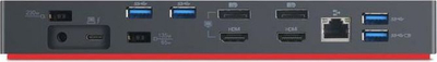 Dok stacionar Lenovo ThinkPad Thunderbolt 3 Dock Gen 2 40AN0135UK për laptop, Thunderbolt 3, me karikim, i zi