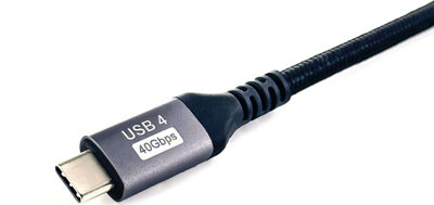 Кабел USB C во C Equip USB4 Gen 3, 2m, 240W PD3.1, 40Gbps, црн