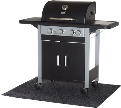 Tapet për grill Mustang Grill Mat, 100x120 cm, anti rrëshqitës, i zi