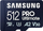 Kartë memorie Samsung PRO Ultimate MB-MY512, 512GB MicroSDXC UHS-I, klasë U3 A2 V30, blu