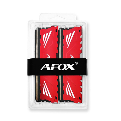 Memorie RAM AFOX AFLD432PH1CAD, 32GB DDR4 3200MHz, U DIMM, e kuqe