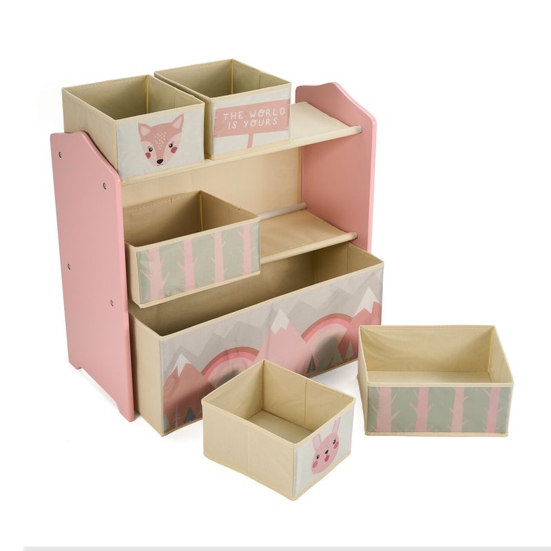 Organizues lodrash U-grow, dru, 63x30x60 cm, rozë