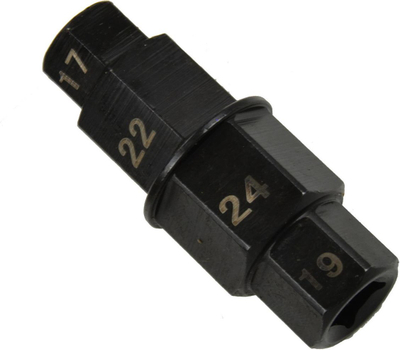 Çelës rrotash GEKO, 4 madhësi 17 19 22 24mm, çelik CrV
