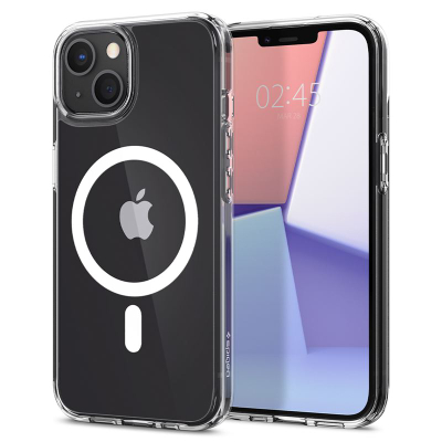 Mbështjellëse për iPhone 13 mini Spigen Ultra Hybrid MagSafe, e bardhë