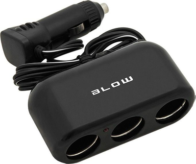 Adaptor rryme për veturë BLOW 96-867, lidhje në çakmak, i zi