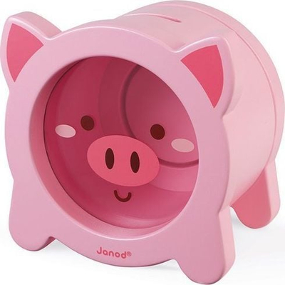 Qyp kursimi druri Janod Pig, dizajn derrkuc, ngjyrë rozë