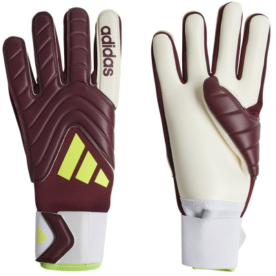 Doreza portieri adidas Copa GL Lge IQ4012, latex Soft Grip, rrip elastik, burgundy me të bardha