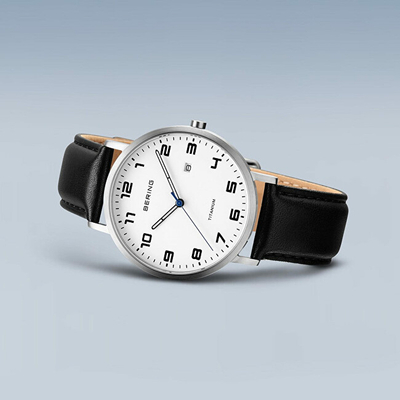 Orë për meshkuj Bering Titanium 18640-404, e zezë
