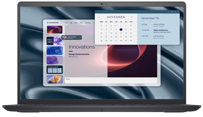 Laptop DELL PV15255, 15.6", AMD Ryzen 3 7320U, 8 GB, 512 GB, AMD Radeon 610M, i zi