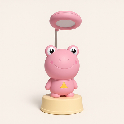 Llamba Eko-Light Kiddyz NL2 Space Froggy, 20x10 cm, USB, rozë