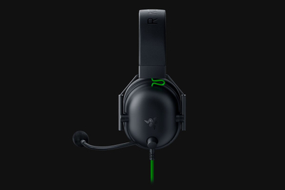 Гејминг слушалки Razer Blackshark V2 X, со кабел, за PlayStation, црни