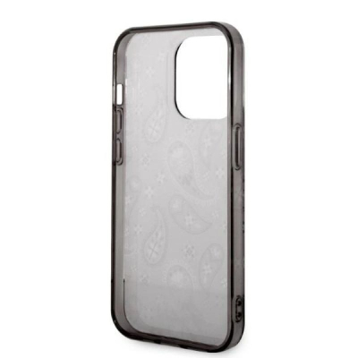Mbulesë telefoni Guess GUHCP14XHGBNHK për iPhone 14 Pro Max 6.7\", hard case, Bandana Paisley, e zezë