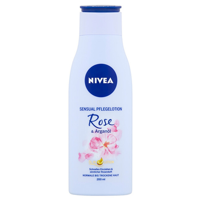 Losion me losion trëndafili dhe vaj argani Nivea 200 ml