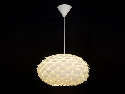Llambë varëse Beliani Erges, 48 cm, plastike, e bardhë