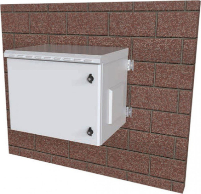 Kabinet muri Techly 9U Rack 19", IP55, 600x450mm, gri