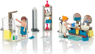 Set loje Playmobil City Life 9268, banjo me drita që punojnë, 4-10 vjeç, shumëngjyrësh