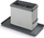 Organizues lavamani Metaltex Tidy Tex, me tabaka kullimi, me mbajtëse leckash, gri