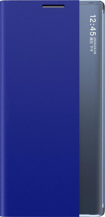 Fутрола-книга Hurtel New Sleep за Samsung Galaxy A03s, со магнет, со функција постол, сина