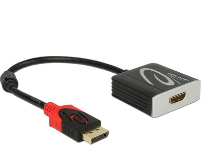 Adaptor AV Delock 62734, DisplayPort në HDMI, 4K 60Hz, i zi