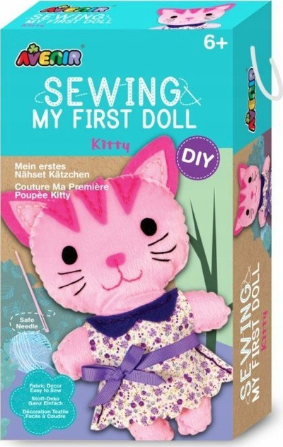 Set kreativ qepjeje MG Sew a Kitten, lodër mace 22cm, për fëmijë 6+