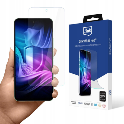 Folie mbrojtëse 3mk Silky Matt Pro për Redmi 15 4G 15 5G, mat, transparente