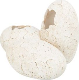 Strehimore për terrarium Trixie Reptile Cave Eggs, rrëshirë poliestre, 20 x 13 x 15cm, e bardhë