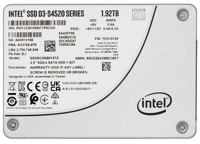 Disk SSD Intel DC S4520, 1.92TB, 2.5" SATA