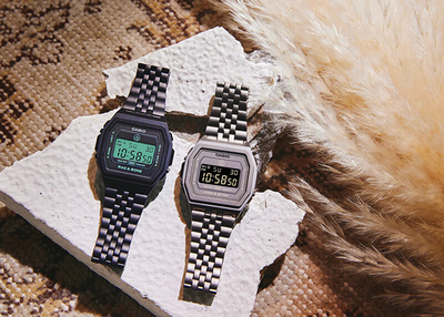 Orë dore Casio Rag & Bone A1000RCB-1ER (007), e zezë
