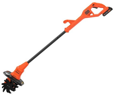 Градинарска фреза Black+Decker, 18V 2.0Ah, без кабел, портокалова