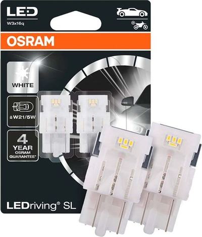 Llamba sinjali LED Osram LEDriving SL W21/5W, 6000K, 2 copë, e bardhë