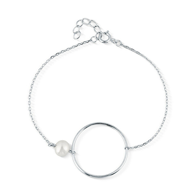 Byzylyk për femra JwL Luxury Pearls JL0859, i argjendtë