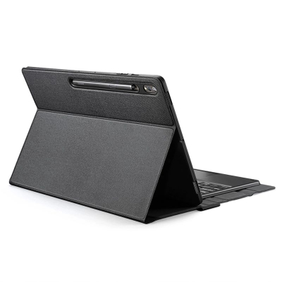 Kapak me tastierë Dux Ducis për Galaxy Tab S10 Ultra, S9 Ultra edhe S8 Ultra, me stand, ngjyrë e zezë