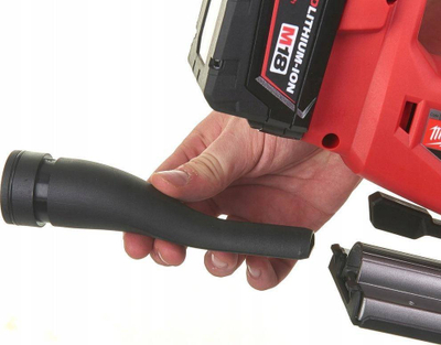 Sharrë pendulum Milwaukee M18 FJS-502X, pa kabllo 18V, set me 2 bateri 5.0Ah, e kuqe