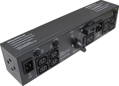 Енергетска дистрибутивна единица Вертів MP2-220L, 2U, 4 AC порти, црна