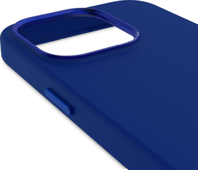 Mbrojtëse telefoni Decoded Silicone Back Cover, për iPhone 15 Pro, MagSafe, blu Galactic