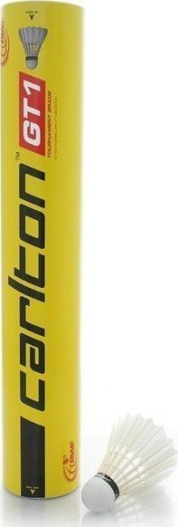 Shuttlecock badminton Carlton GT1 78, pupla natyrale, profesionále, të bardha