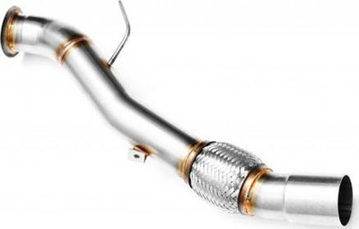 Downpipe RM Motors BMW E60 E61 535d M57N, 272HP, çelik inox, argjendtë