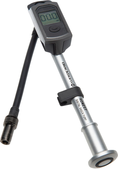 Pompë amortizatorësh Blackburn Honest Digital Shock Pump, matës digjital, presion deri 24 bar, argjendtë metalike