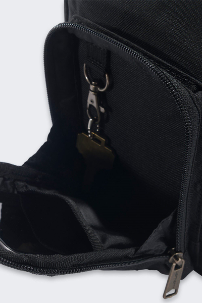 Чанта crossbody Carhartt Sling Bag, полиестер 600D, отпорна на дожд, црна
