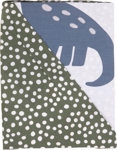 Set mbulesë jorgani Univers Decor Happy Dino, 140 x 200 cm, 100% pambuk, shumëngjyrësh