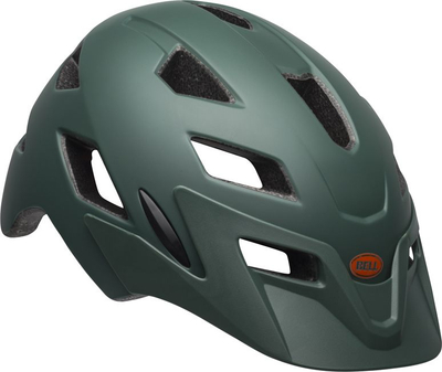 Helmë biçiklete Bell Sidetrack Youth, 50-57 cm, jeshile e errët