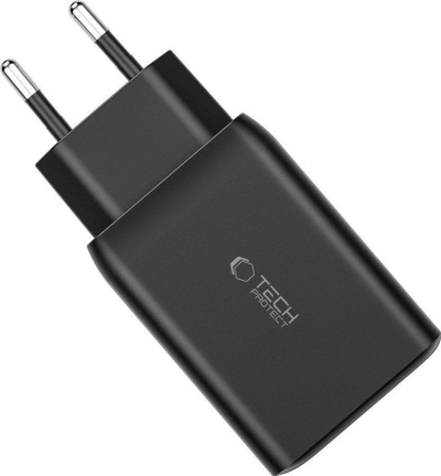 Karikues muri Tech-Protect C65W, 65W, 2x USB-C PD edhe USB-A QC 3.0, i zi