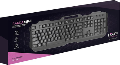 Tastierë me kabllo LEXIP Essentials RAKKA MK I, USB, e zezë