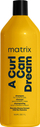 Shampo për flokë kaçurrela Matrix A Curl Can Dream, 1000 ml, me ekstrakt mjalti Manuka, e verdhë