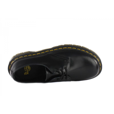 Këpucë Dr Martens 1461 Bex DM21084001, lëkurë natyrale, taban AirWair, të zeza