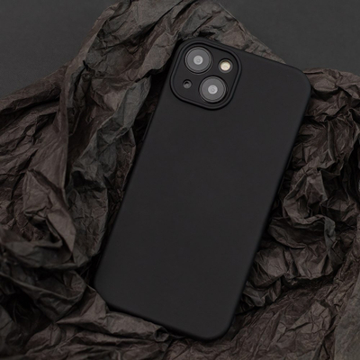 Силиконска маска Xiaomi Redmi 12 4G, со микрофибер, црна