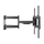 Stendë muri për TV Serioux Adjustable, 60"-120", 120kg, e zezë