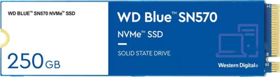 Disk SSD WD Blue SN570, 250GB, M.2 2280 PCI-E x4 Gen3 NVMe