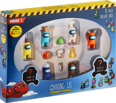 Set figurash PMI Among Us Crewmate Deluxe S2, 8 copë